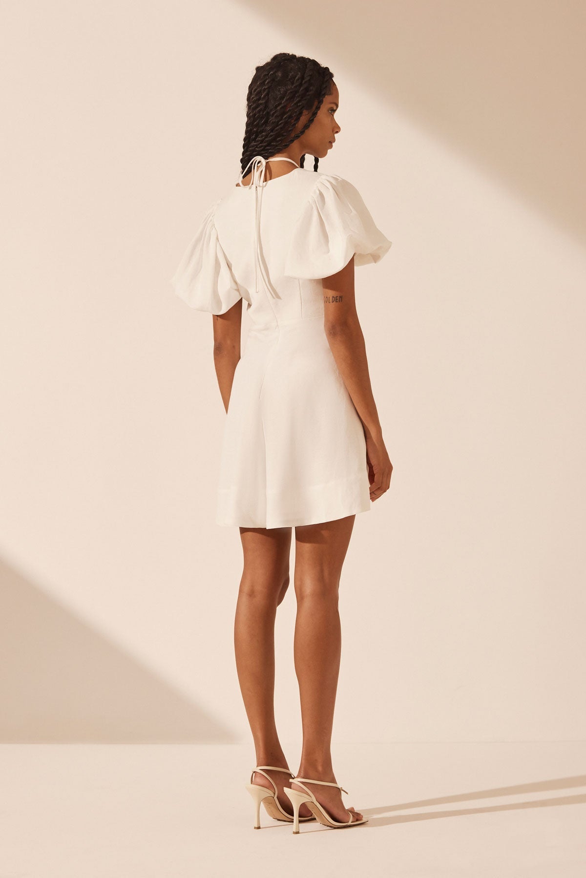 SJ Blanc Linen Keyhole Mini & Midi Dress