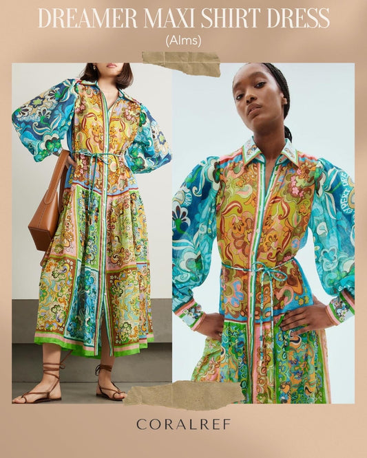 Alms Dreamer Midi Maxi Shirt Dress