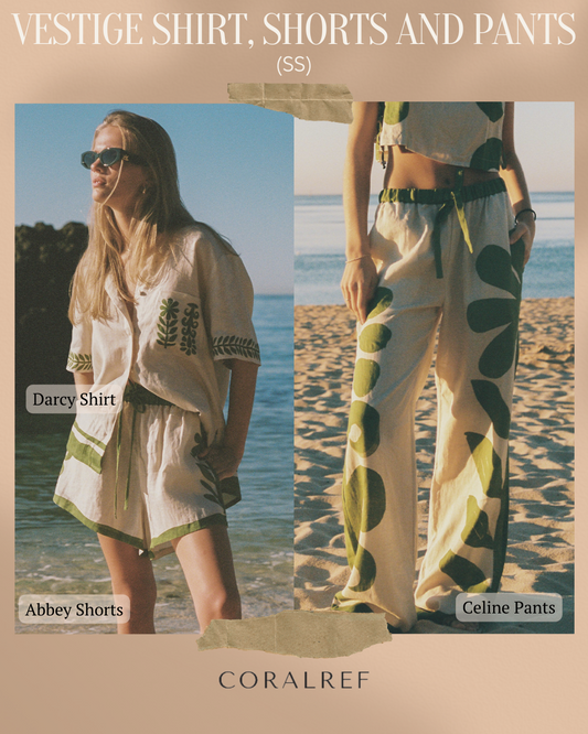 SS Vestige Darcy Shirt, Abbey Shorts and Celine Pants Set