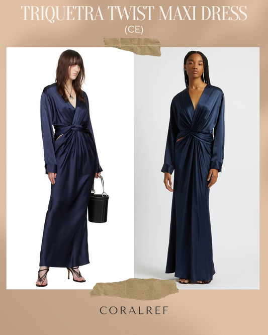 CE Triquetra Twist Maxi Dress