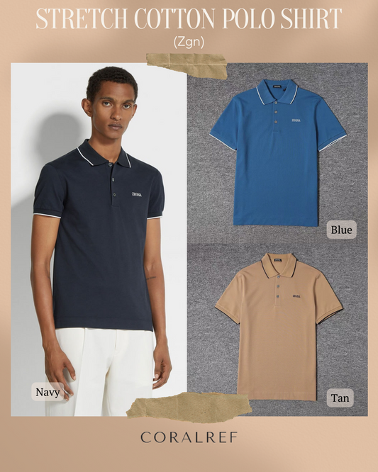 Zgn Stretch Cotton Polo Shirt