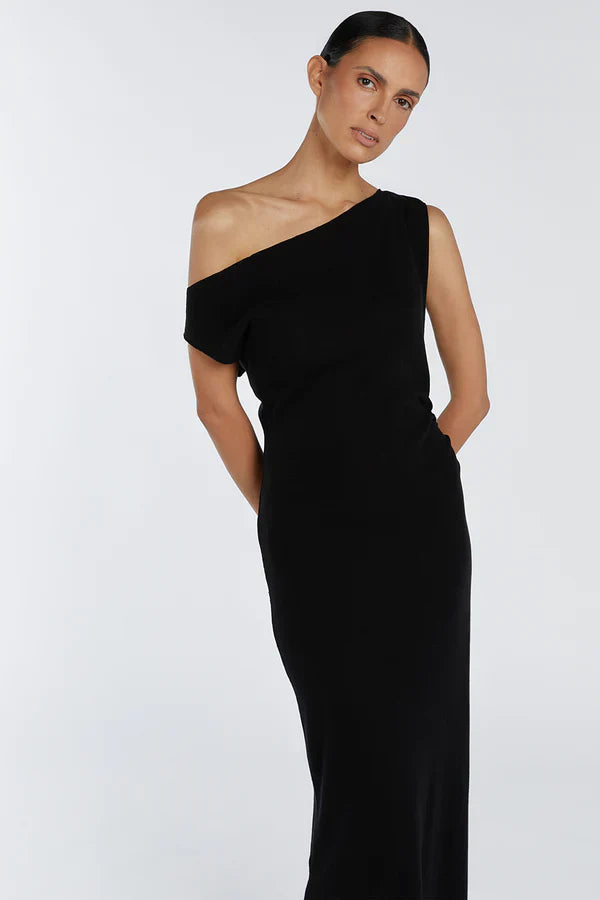 Dssh Junie Black Knit Midi Dress