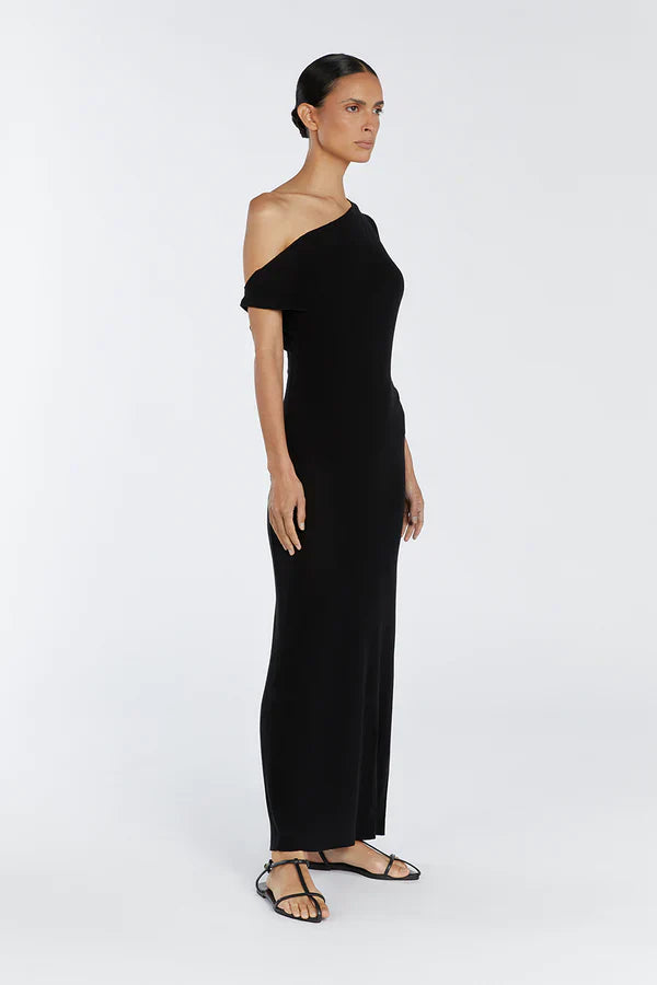 Dssh Junie Black Knit Midi Dress