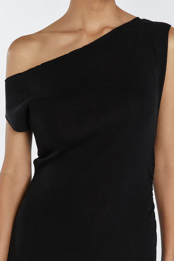 Dssh Junie Black Knit Midi Dress