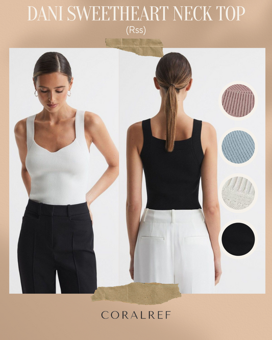 Rss Dani Sweetheart Neck Top