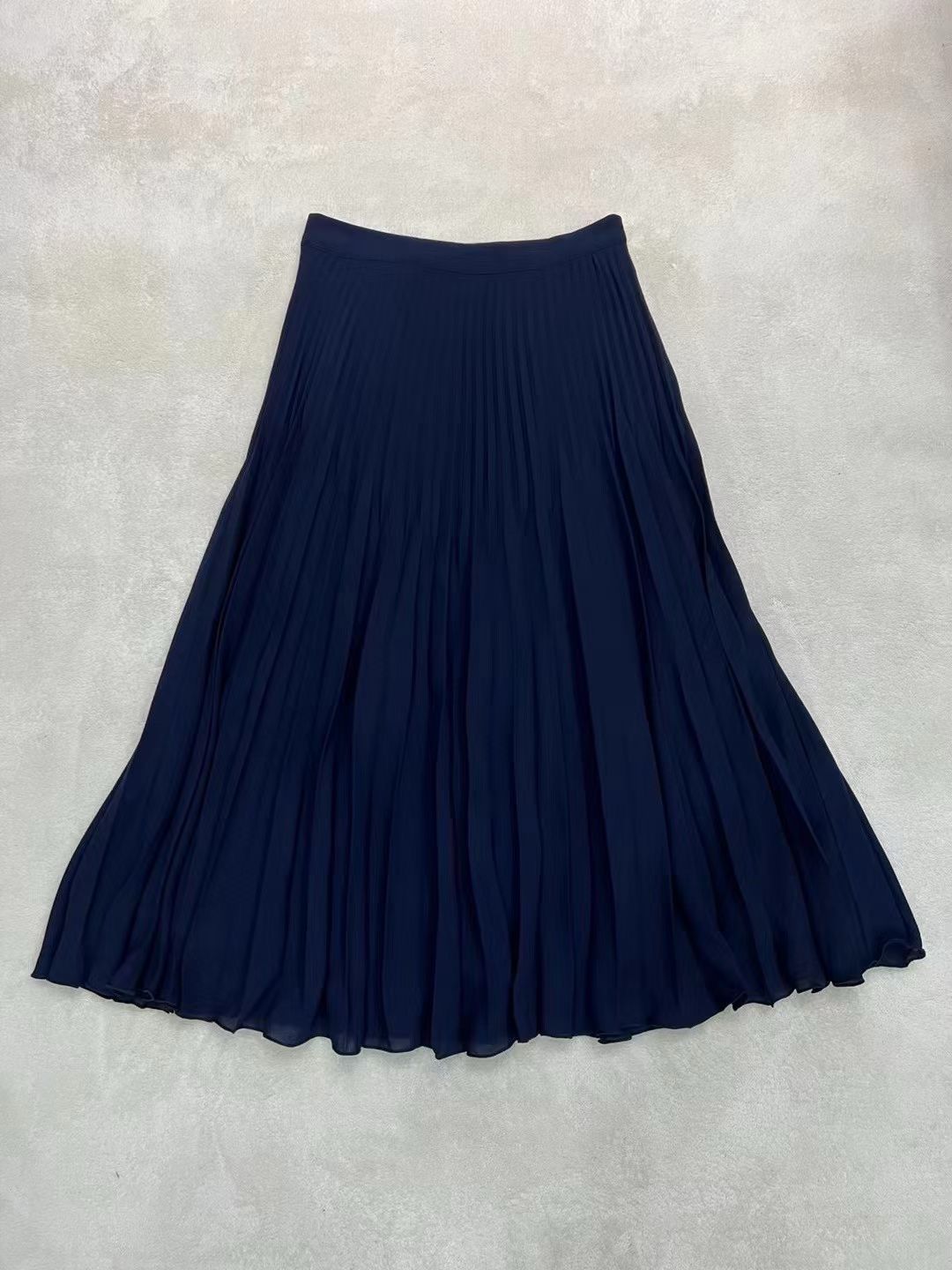 Rss Blue Pleated Midi Skirt