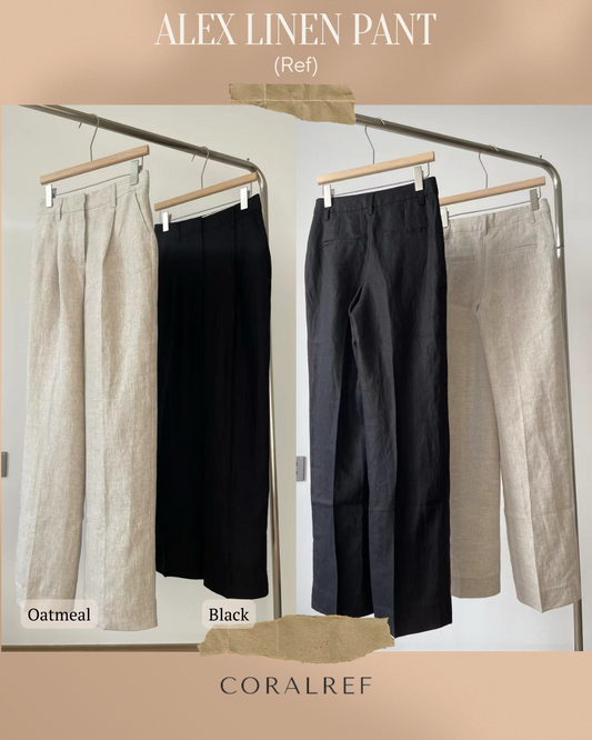 Ref Alex Linen Pant - 3 colours!