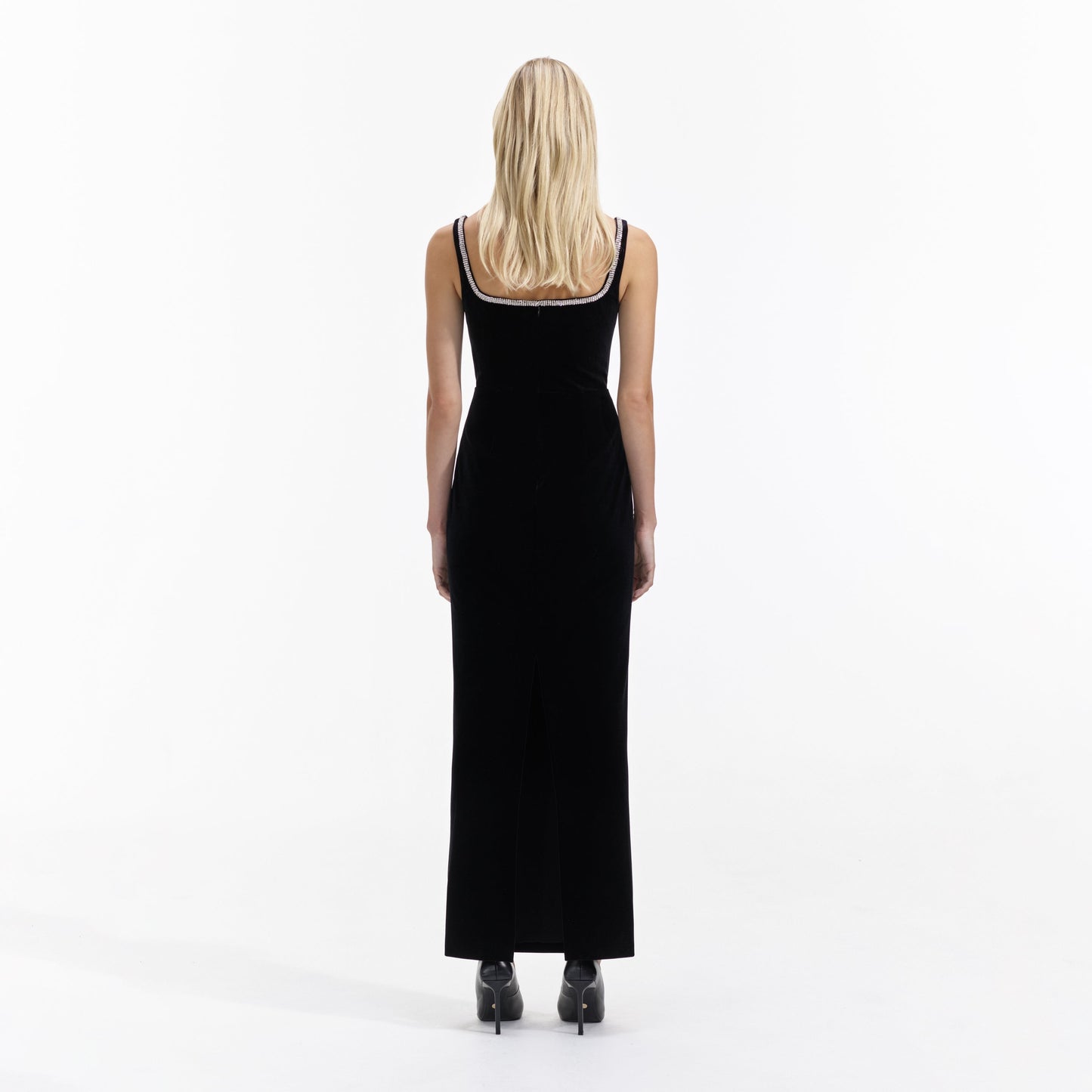 SP Black Velvet Maxi & Skater Mini Dress