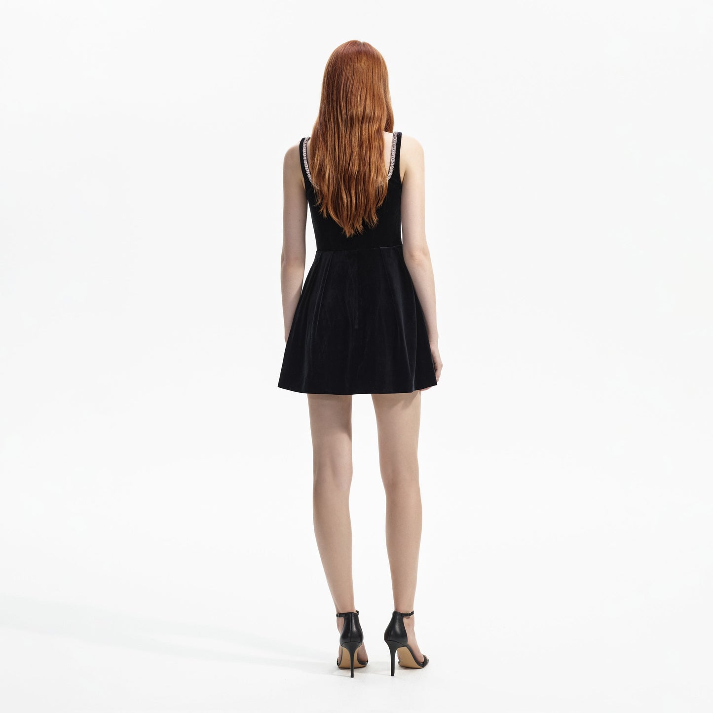 SP Black Velvet Maxi & Skater Mini Dress