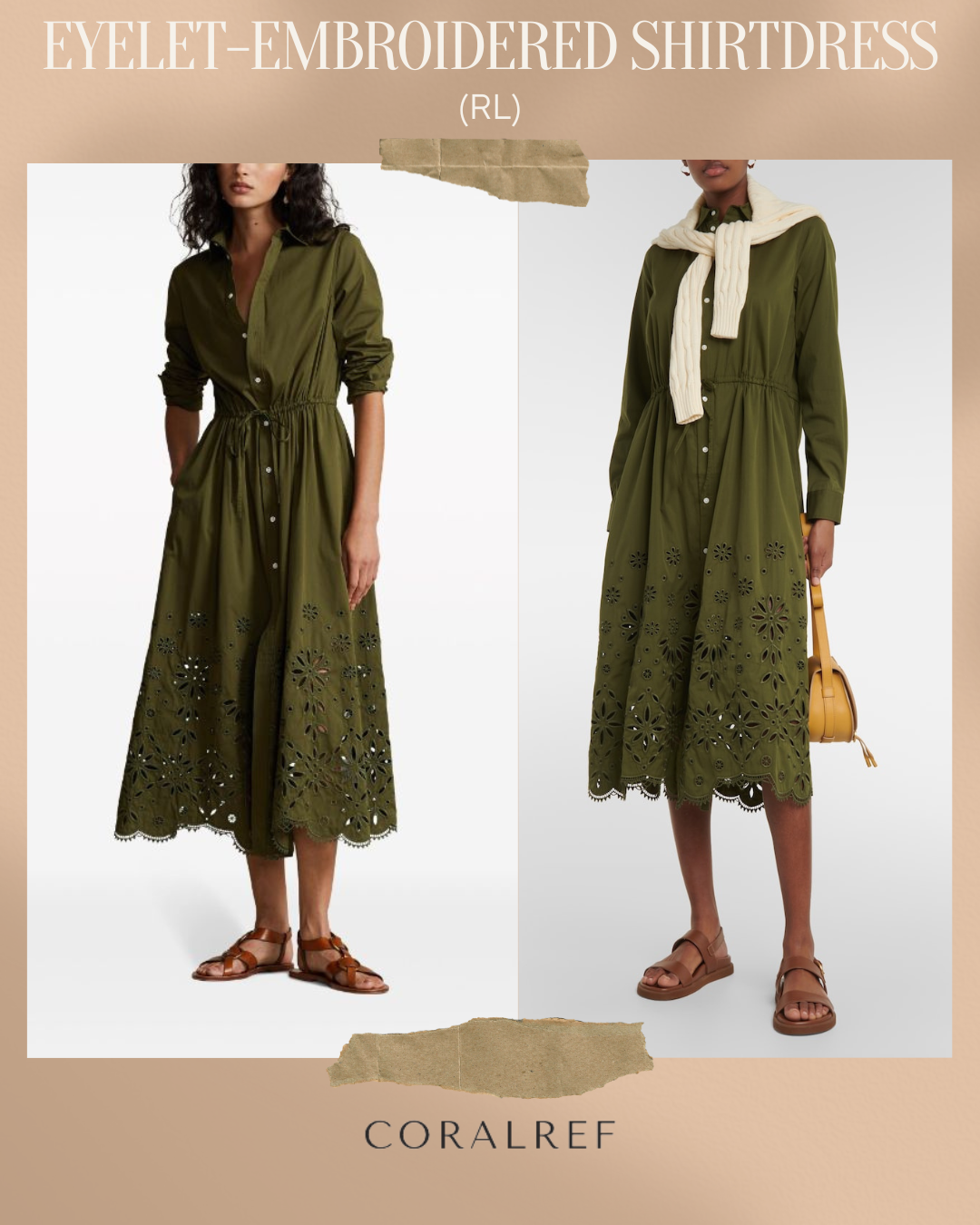 RL Eyelet Embroidered Shirtdress