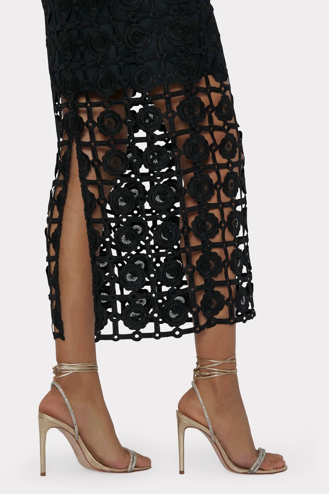 Mlly Kait Tile Lace Midi Dress