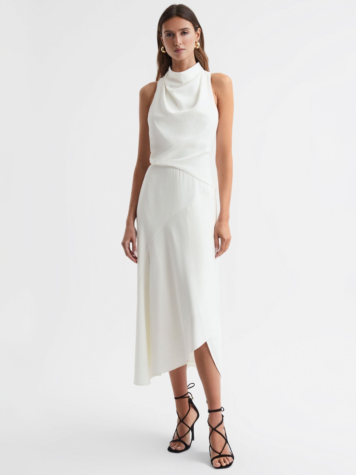 Rss Giana Cowl Neck Midi Dress