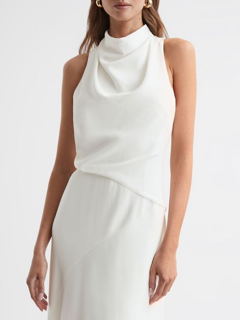 Rss Giana Cowl Neck Midi Dress