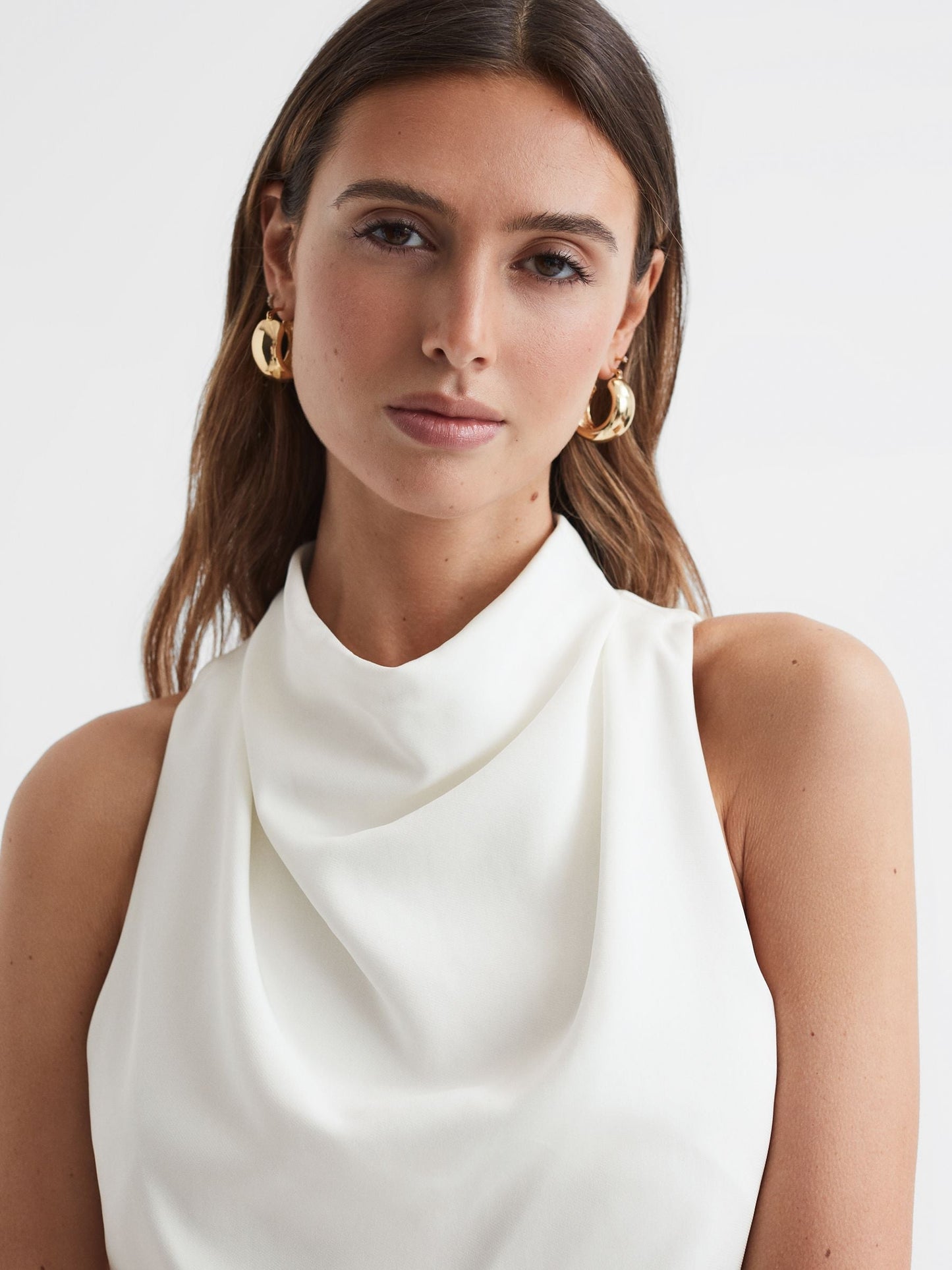 Rss Giana Cowl Neck Midi Dress