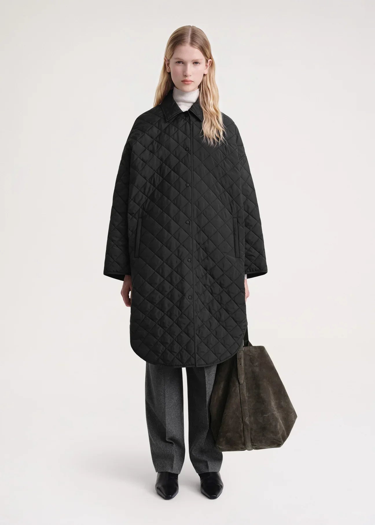 Ttm Quilted Cocoon Coat