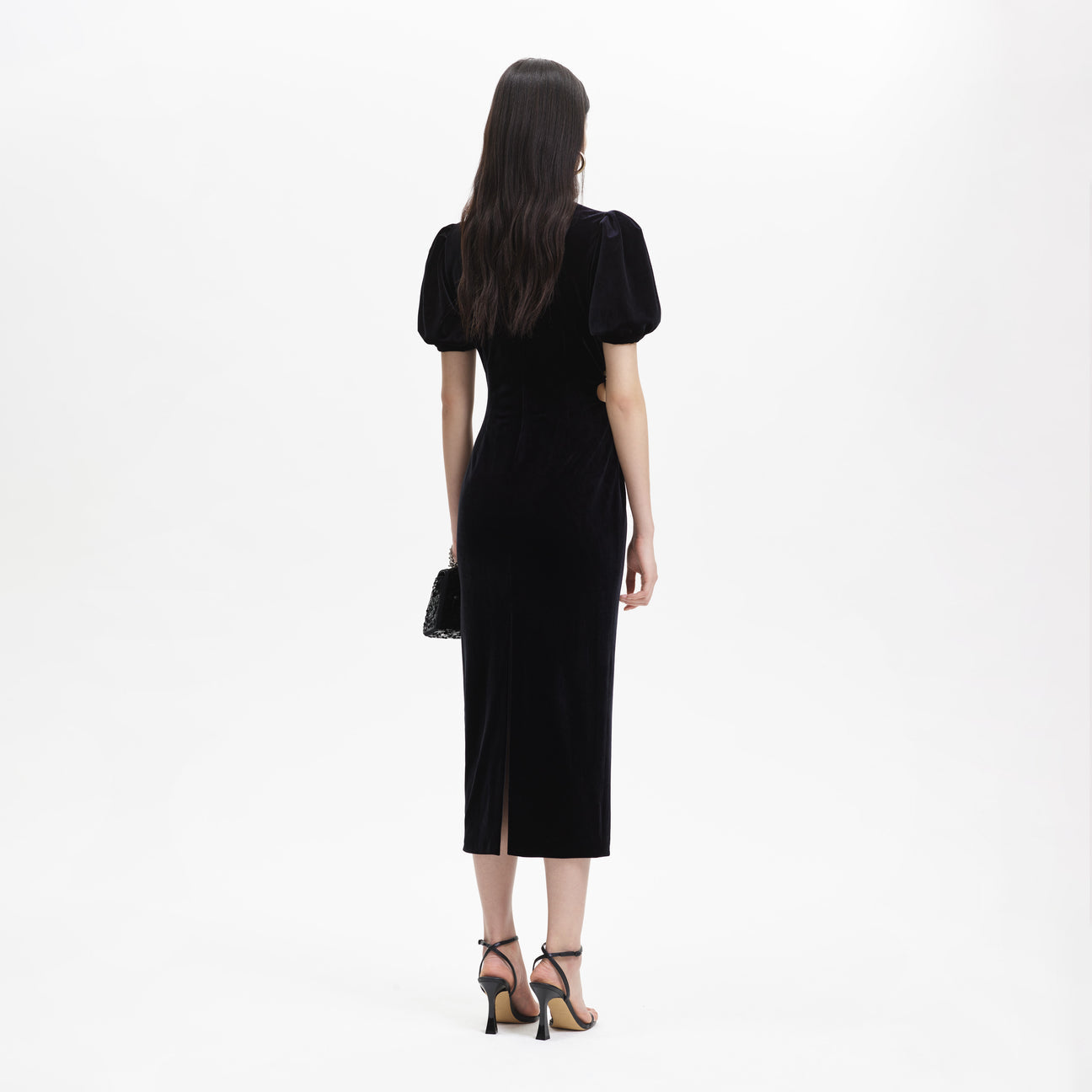 SP Velvet Cut Out Midi Dress