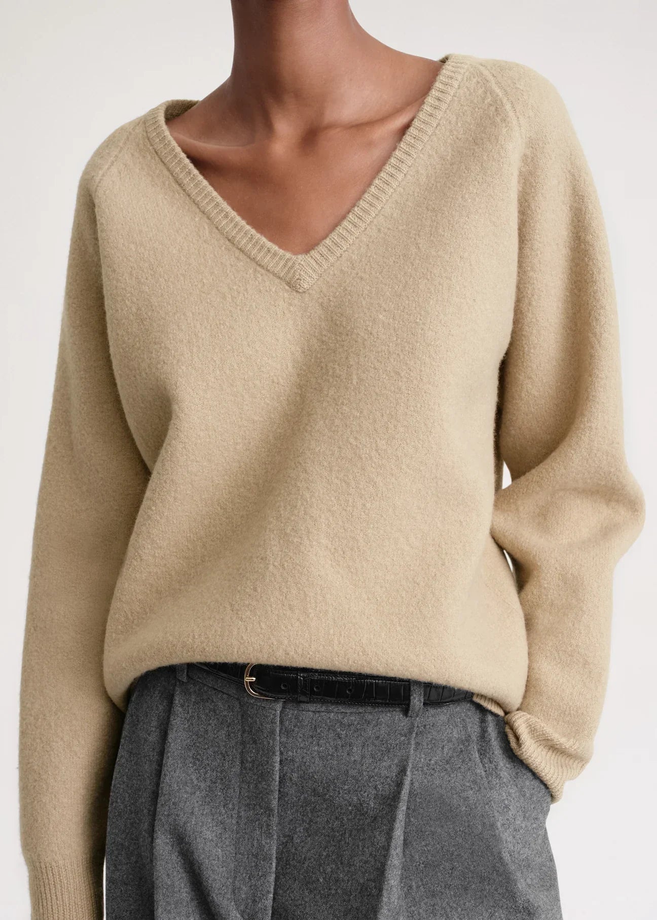 Ttm Soft Felted Merino Knit Sweater
