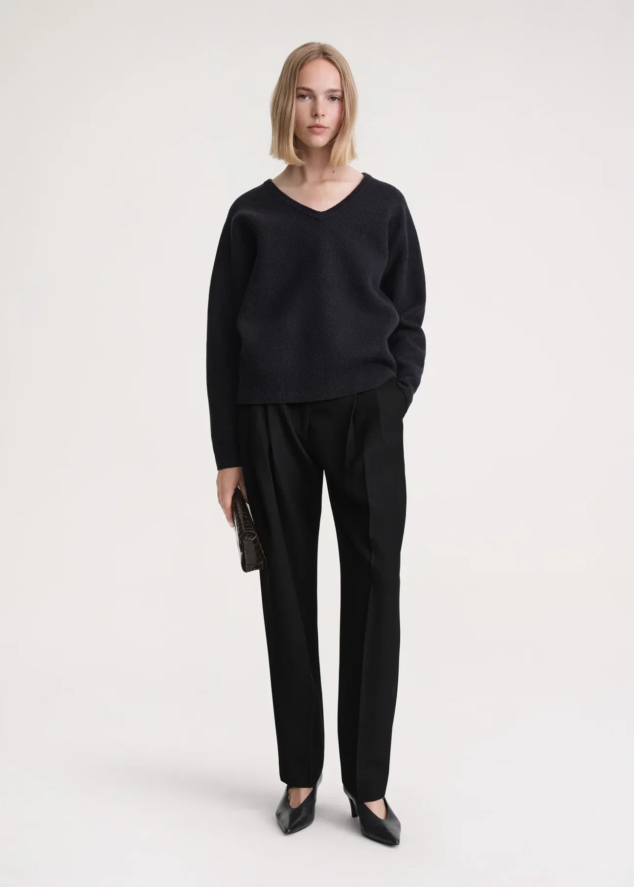 Ttm Soft Felted Merino Knit Sweater