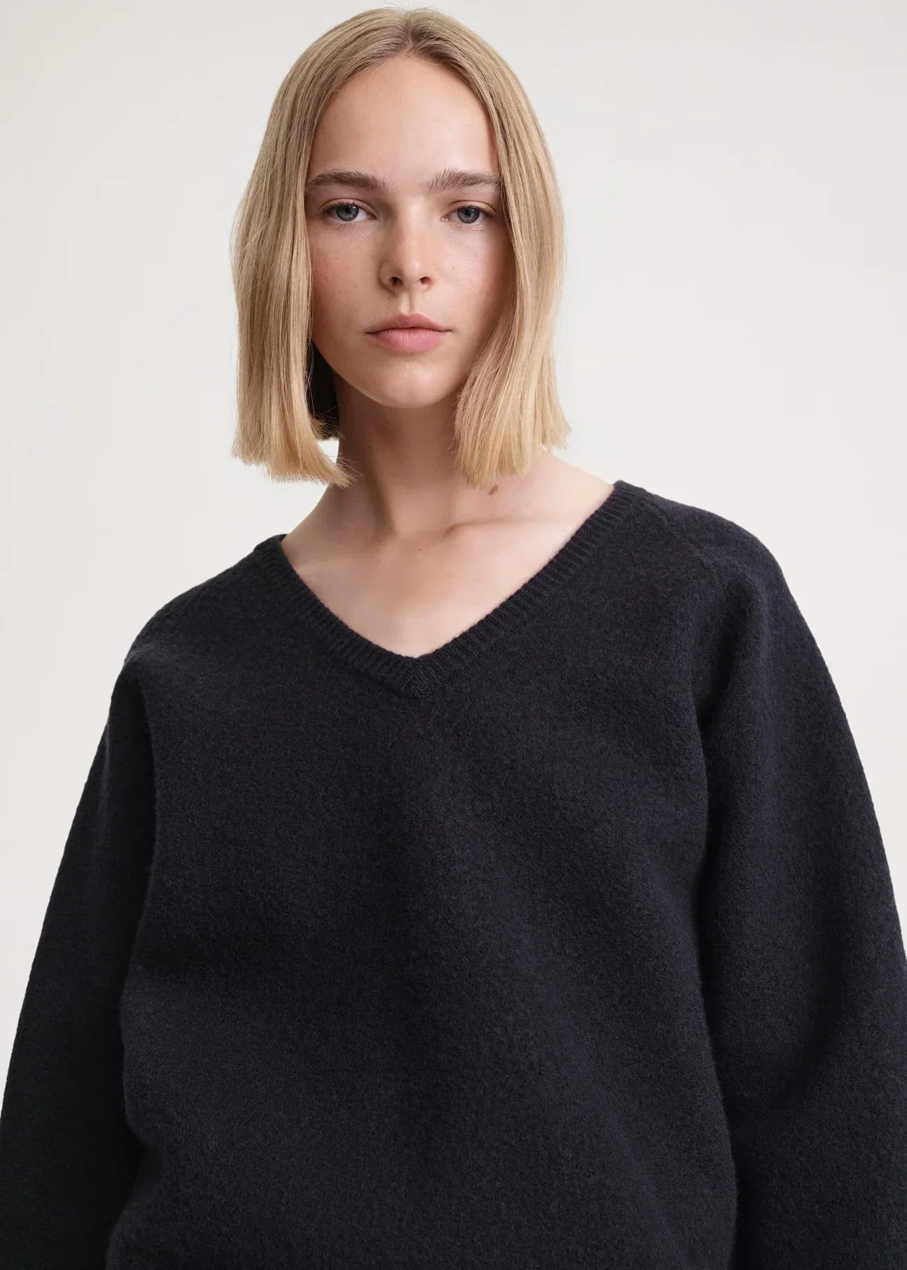 Ttm Soft Felted Merino Knit Sweater