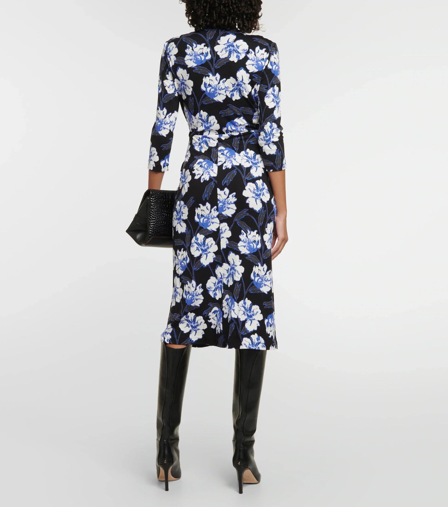 DVF Borris Floral Midi Dress