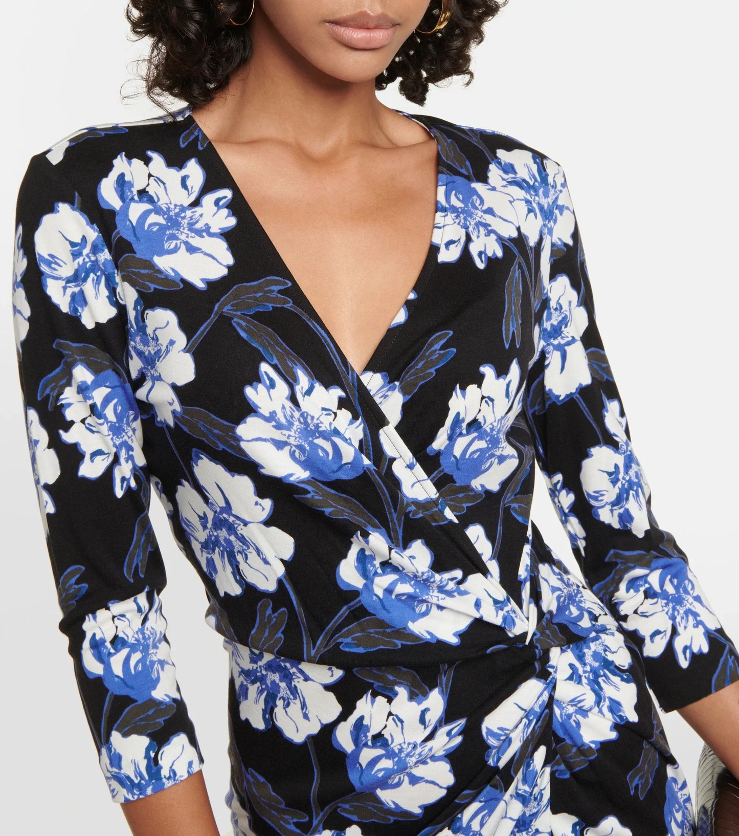 DVF Borris Floral Midi Dress