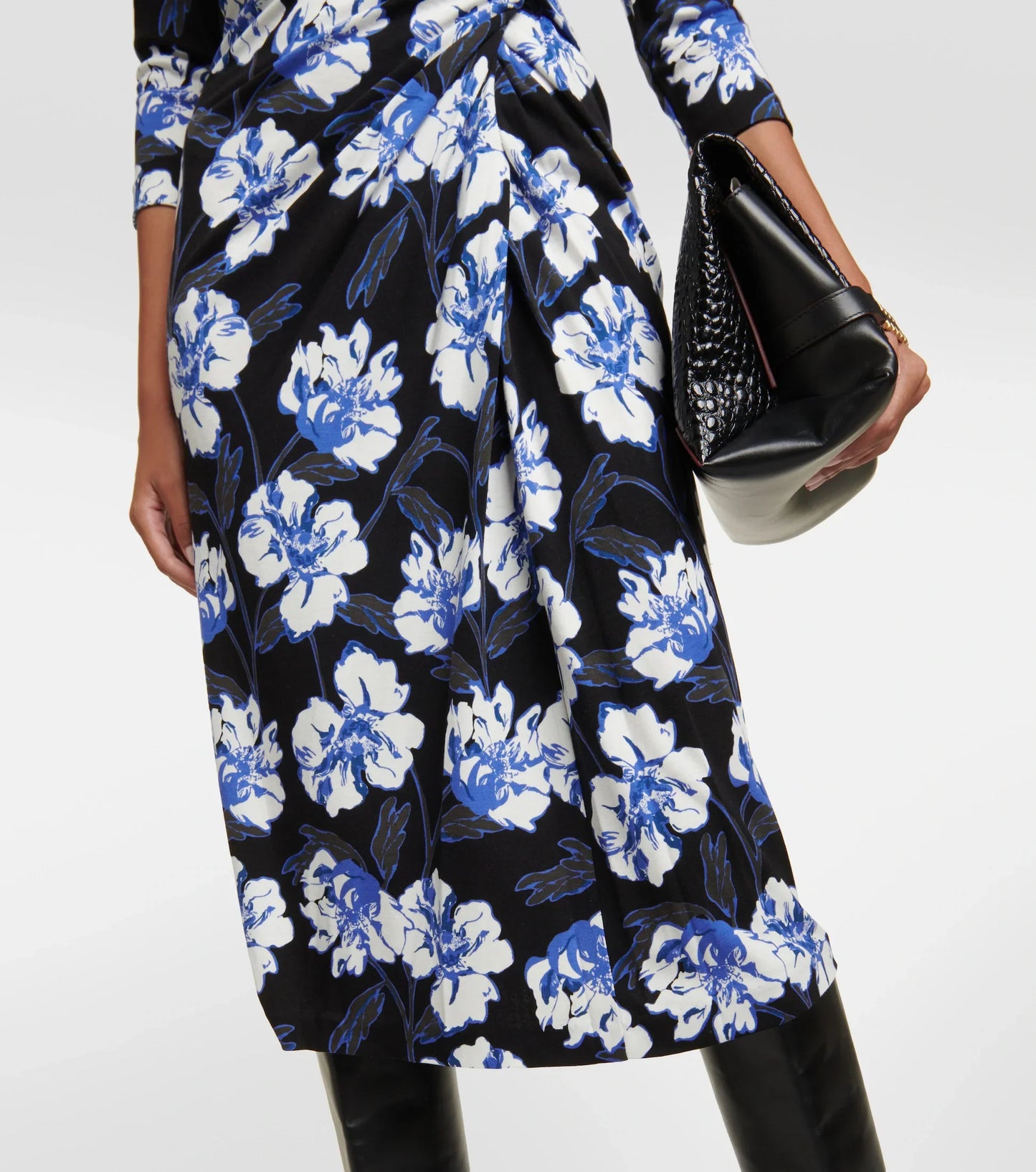 DVF Borris Floral Midi Dress