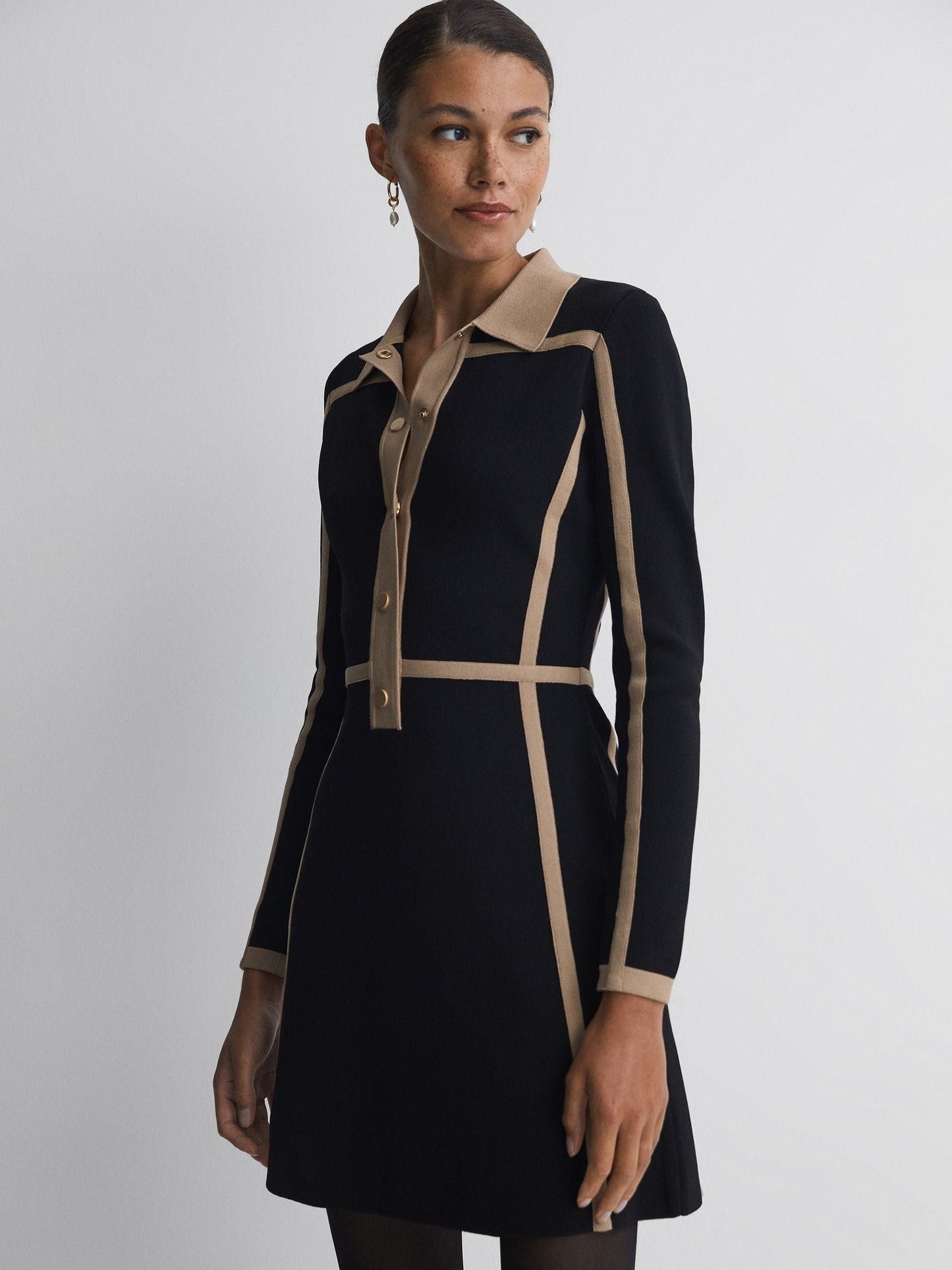 Rss Nikki Contrast Mini Dress