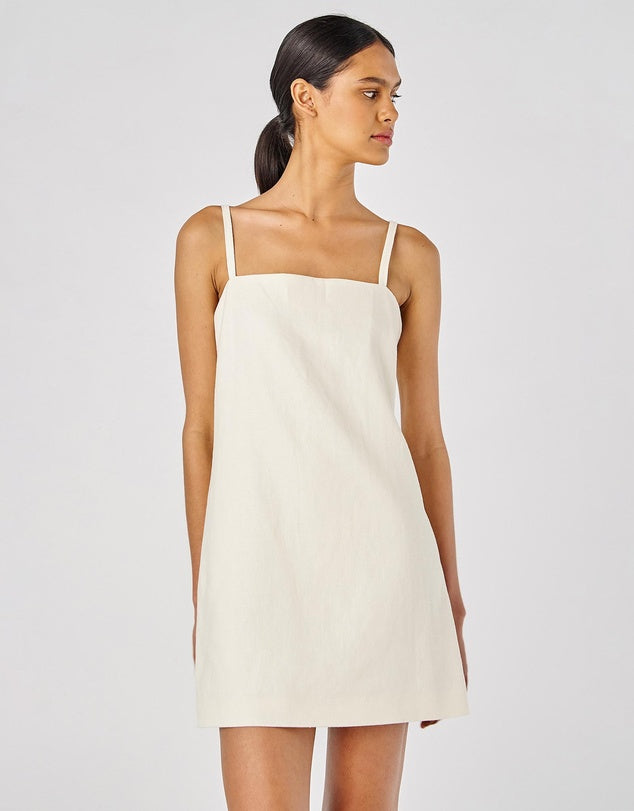 Ortn Lace Flower Sheer Mini Dress