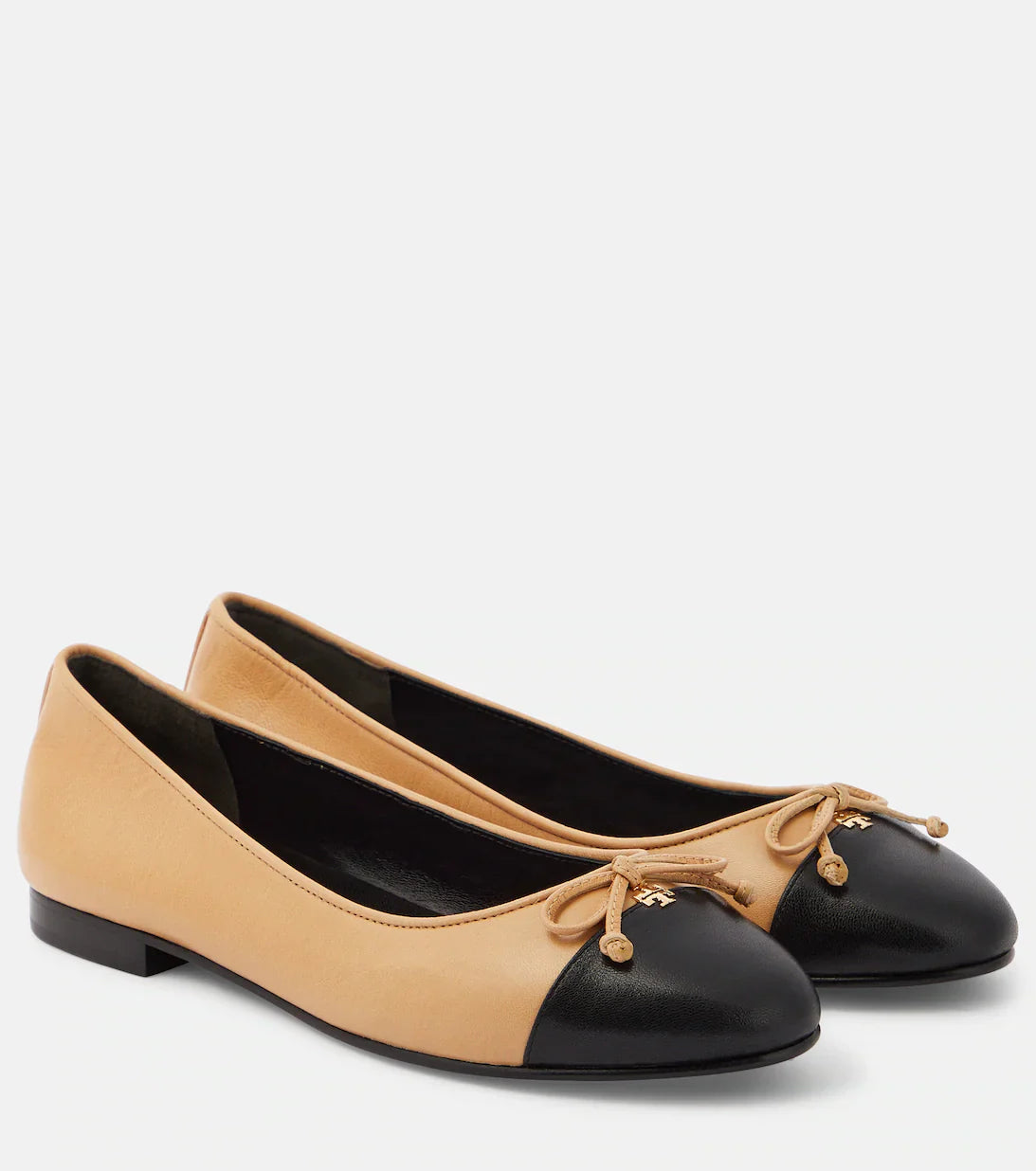 TB Leather Ballet Flats