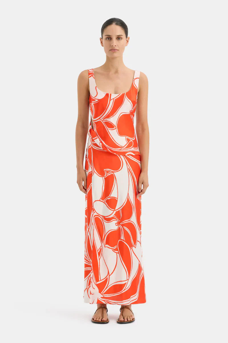 STL Ramona Twist Bias Midi Dress