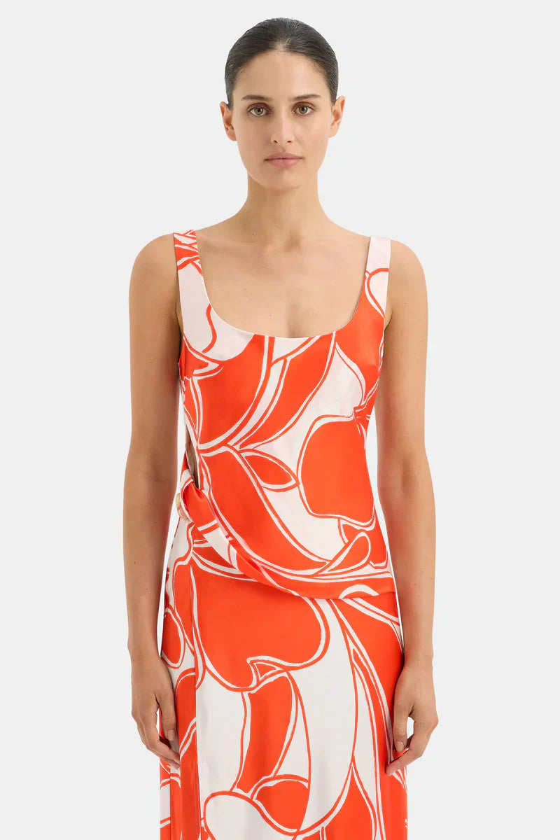 STL Ramona Twist Bias Midi Dress