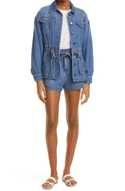 TT Greyson Tie Waist Denim Jacket