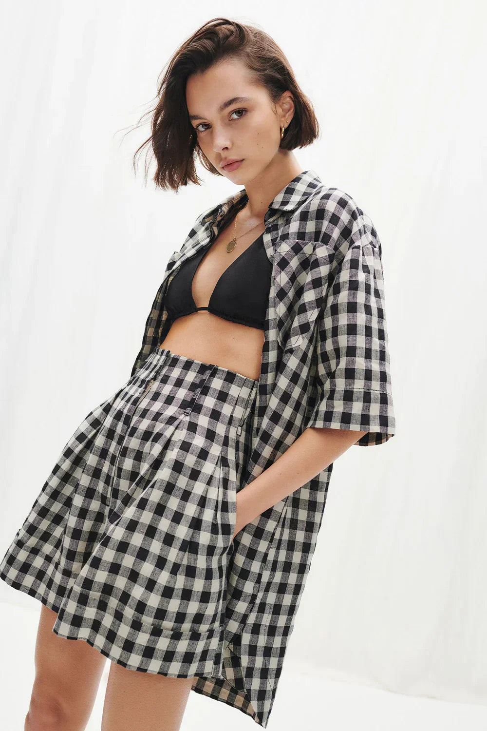 SJ Aimee Shirt Dress & Shorts Set