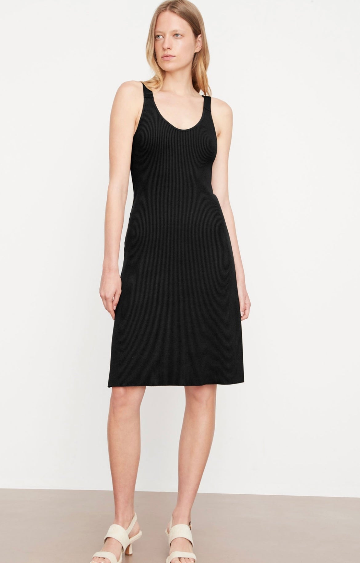 Vnc Ribbed Midi Dress