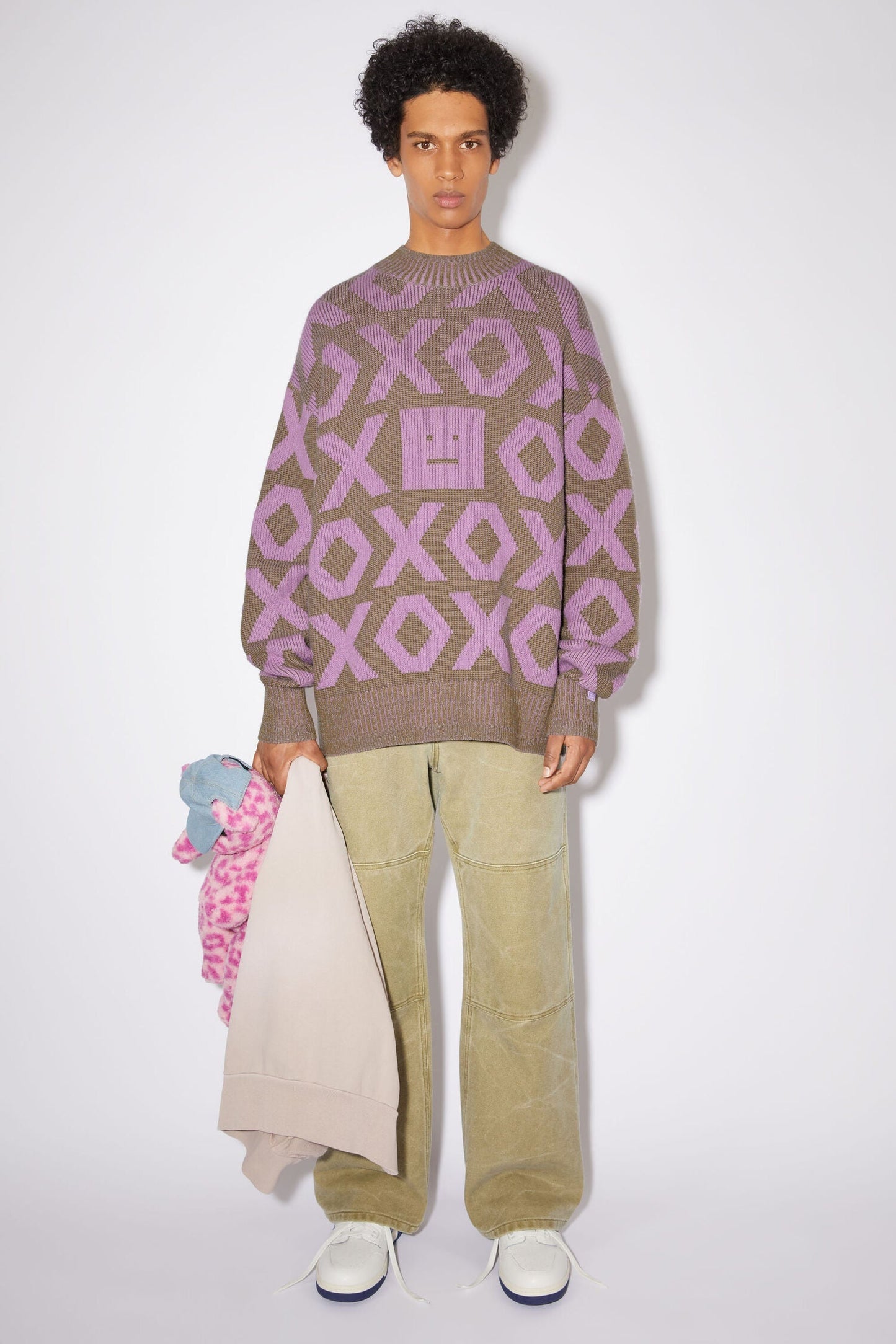 Acn Face Logo Jumper Sweater