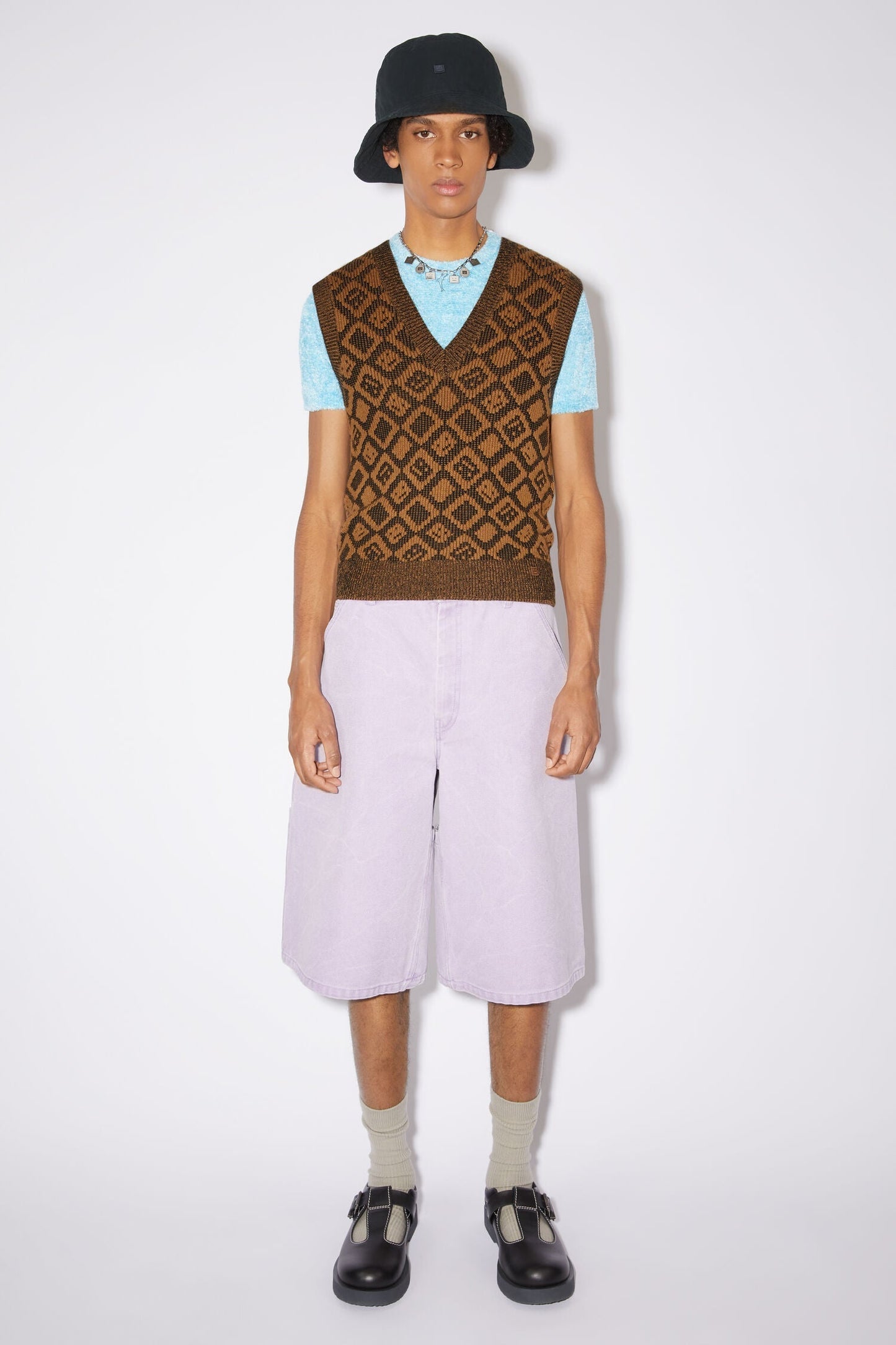 Acn Face Tiles Knit Vest