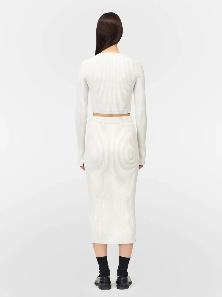 MM Zip Cardigan & Midi Skirt Set