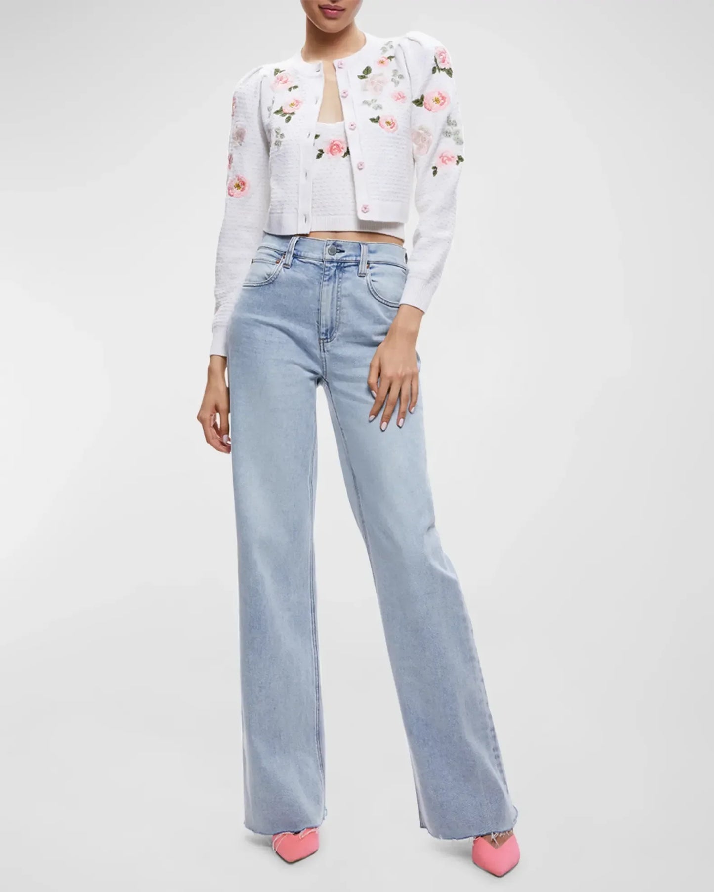 AO Kitty Embroidered Cardigan