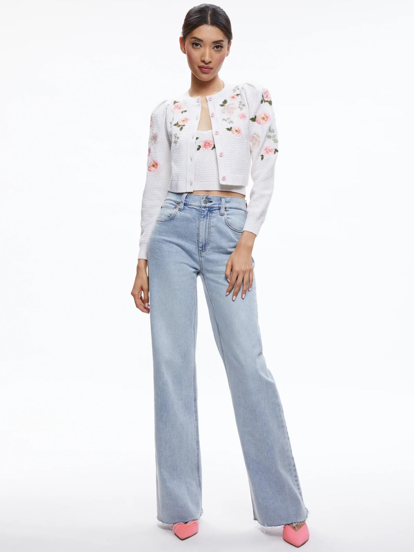 AO Kitty Embroidered Cardigan