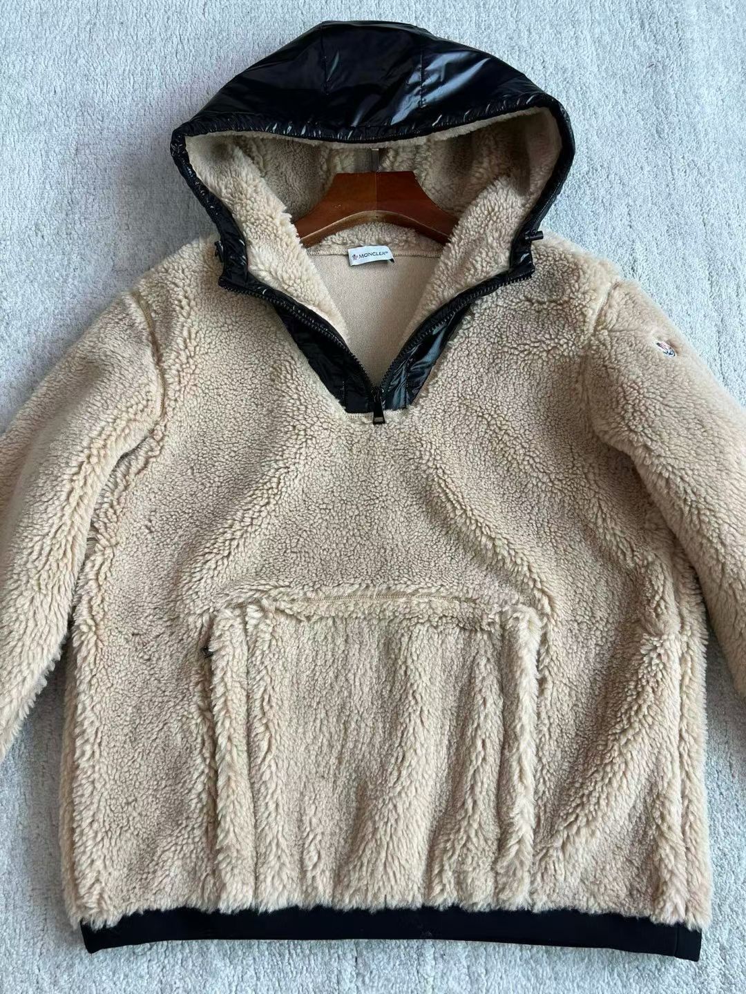 Mnclr Faux Shearling Hoodie