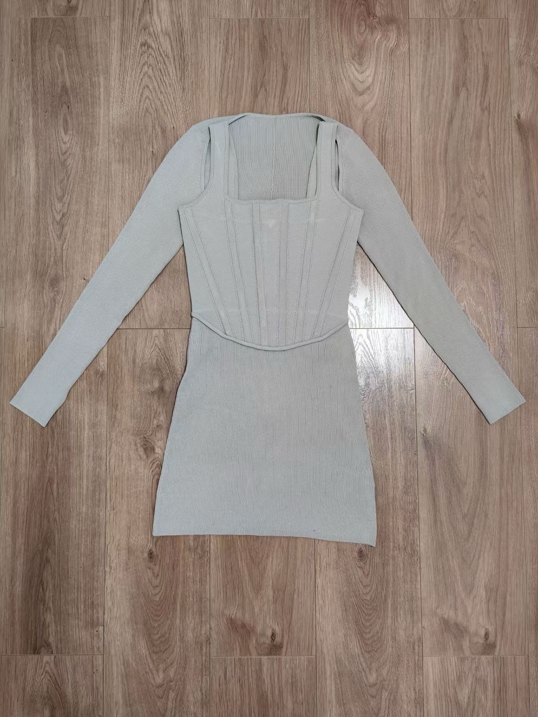 DL Pointelle Corset Mini Dress