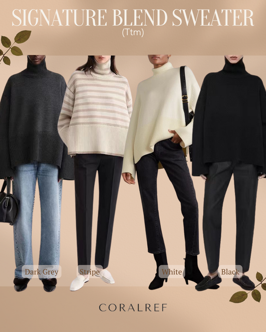 Ttm Signature Blend Turtleneck Sweater