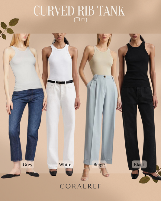 Ttm Curved Rib Tank Top