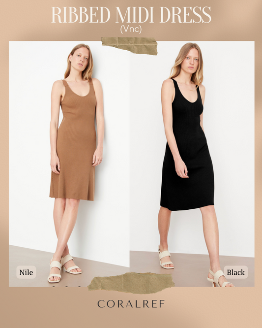 Vnc Ribbed Midi Dress