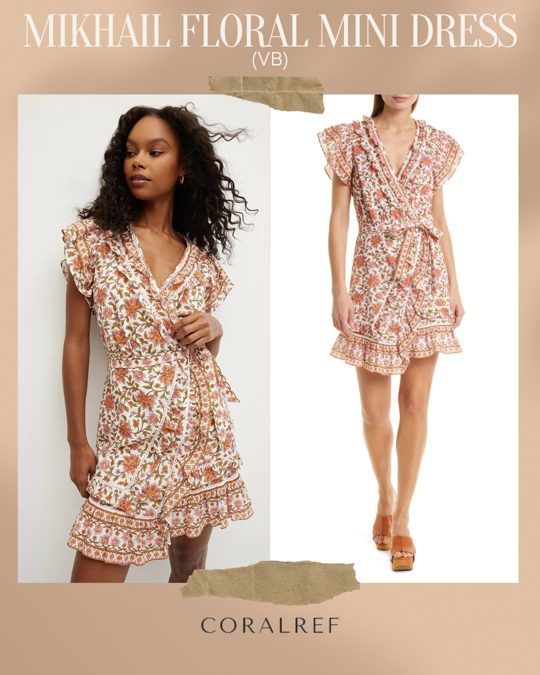 VB Mikhail Floral Mini Dress