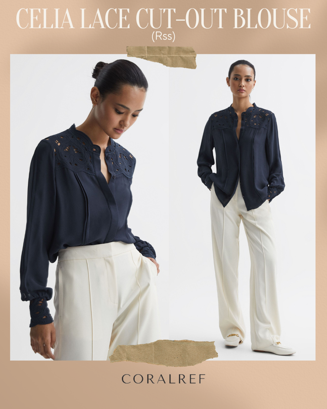 Rss Celia Lace Cut-Out Blouse