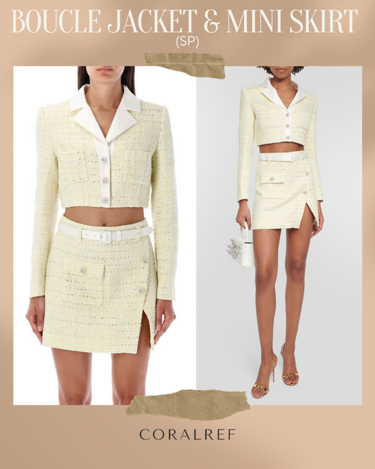 SP Boucle Jacket & Mini Skirt Set