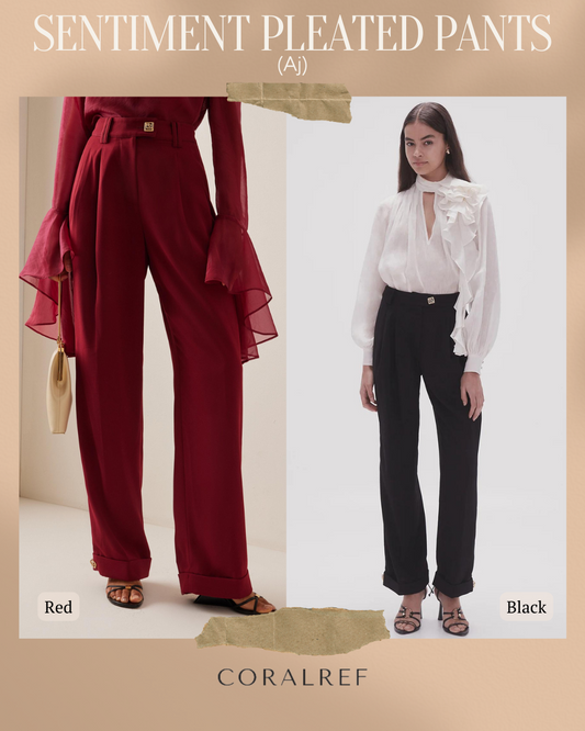 Aj Sentiment Pleated Pants