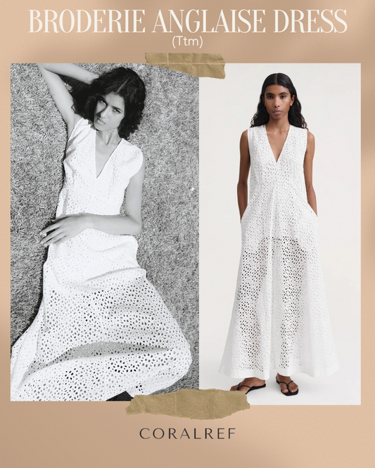 Ttm Broderie Anglaise Maxi Dress