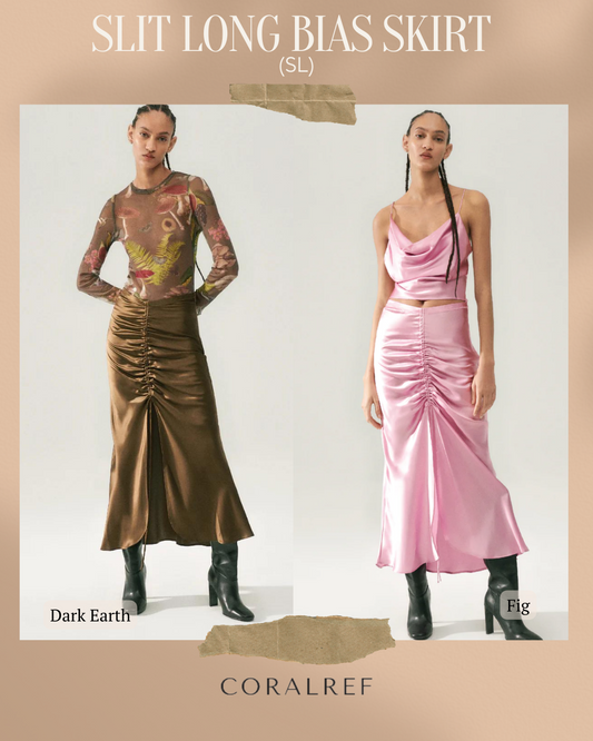 SL Slit Long Bias Skirt